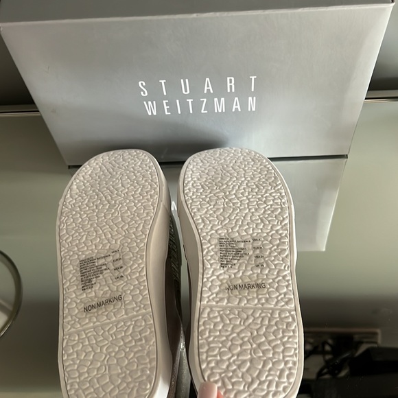 Girls Stuart Weitzman crystal embellished slip on sneakers - Picture 3 of 3